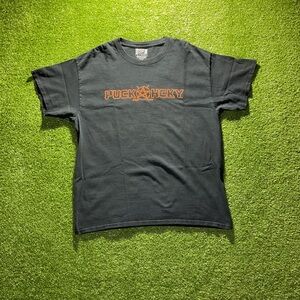 Vintage Black Gothic Pentagram Hockey Graphic Tee